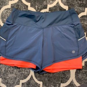 Athleta 2in1 Running Shorts